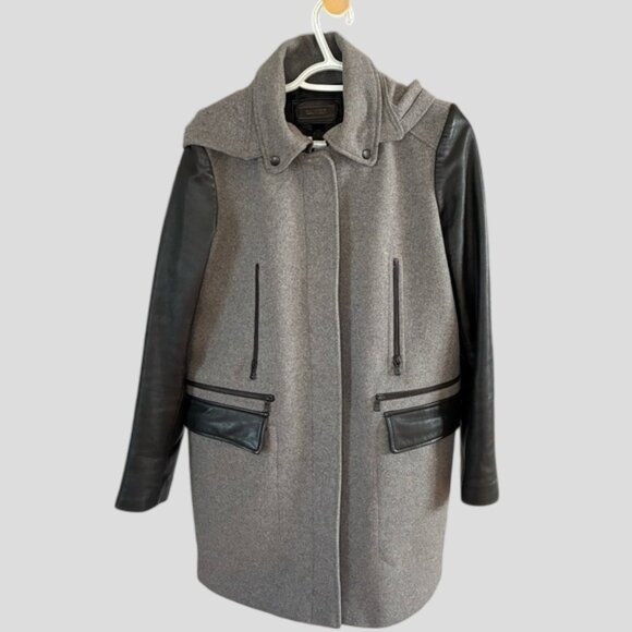 Danier Viola Wool & Leather Winter Jacket - Picture 4 of 16